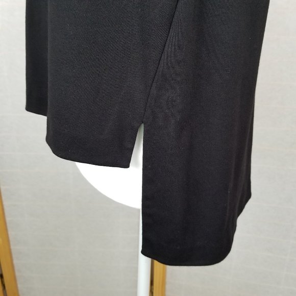 DKNY Solid Black Knit Top - Picture 4 of 7